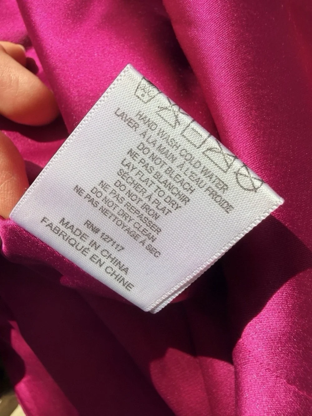 Badgley Mischka Fuchsia High-Low Tulip Midi Skirt